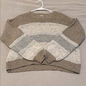 Bohme Neutral Striped Sweater